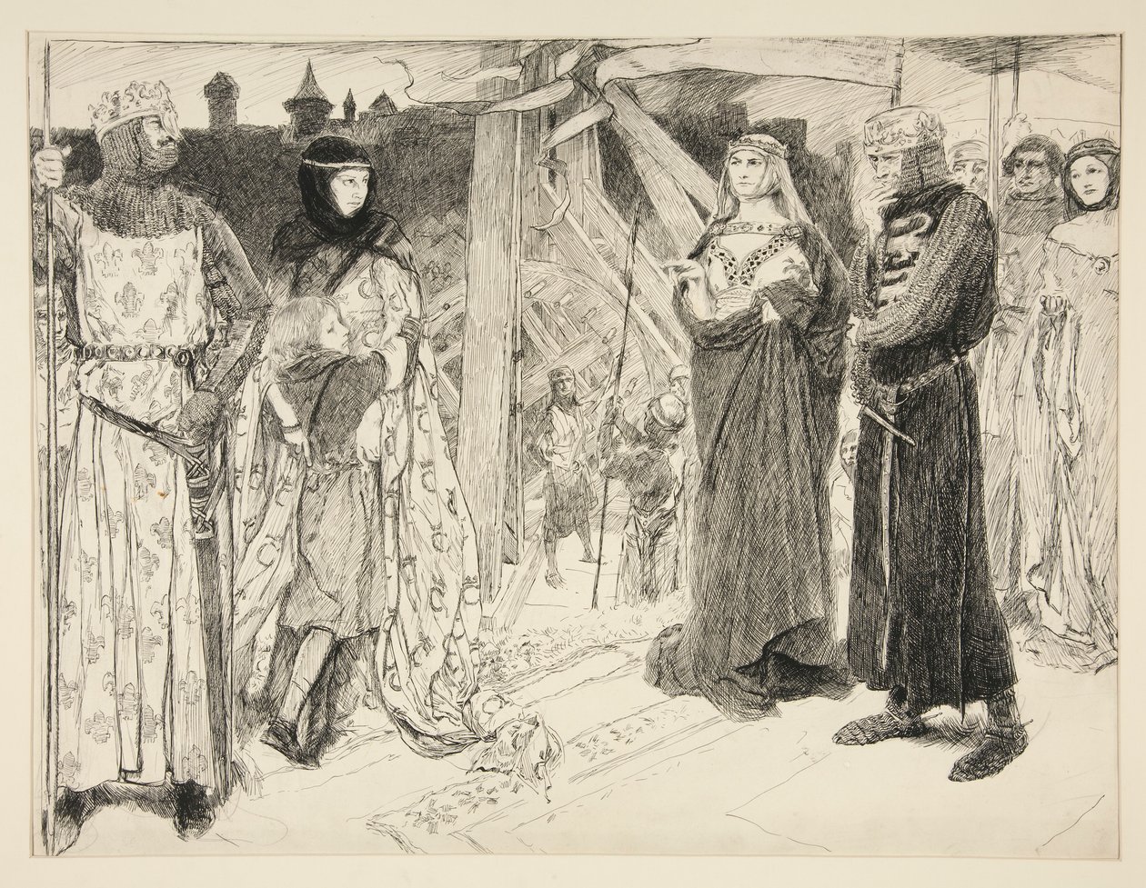 Før Murene i Algier: af Edwin Austin Abbey