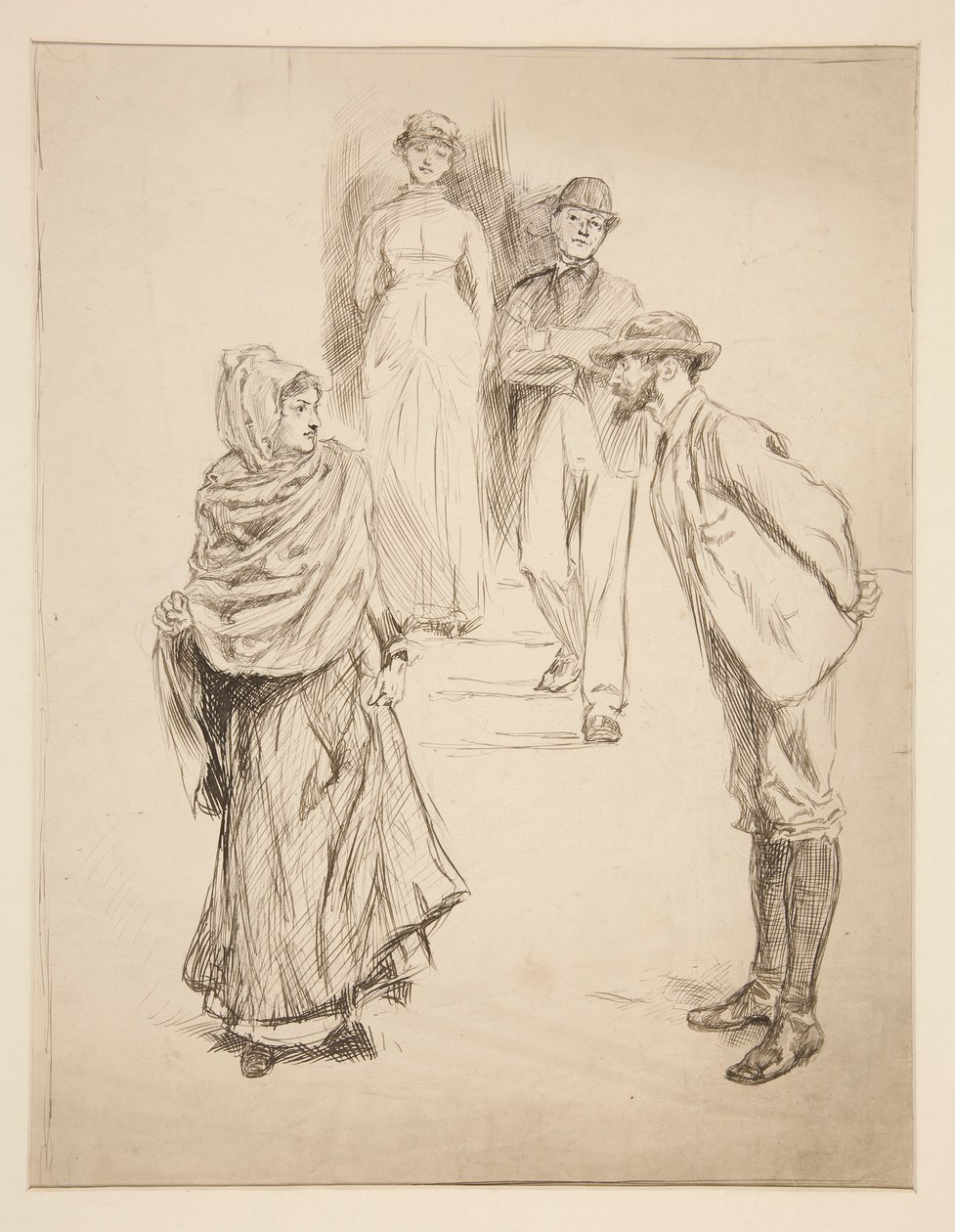 Figur Scene, studie til af Edwin Austin Abbey