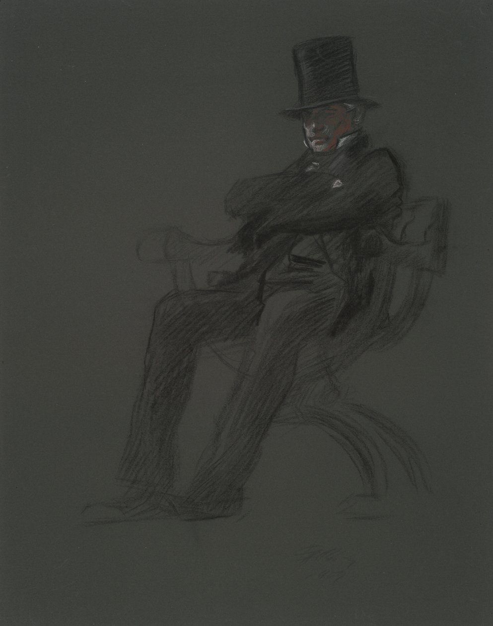 Figurstudie for af Edwin Austin Abbey