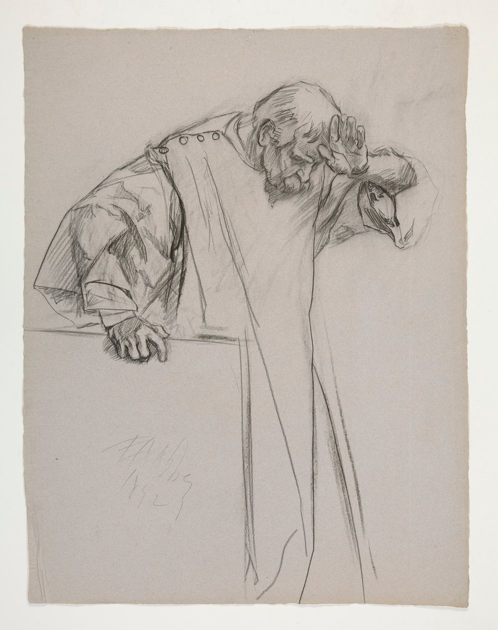 Figurstudier for kong Arthur af Edwin Austin Abbey
