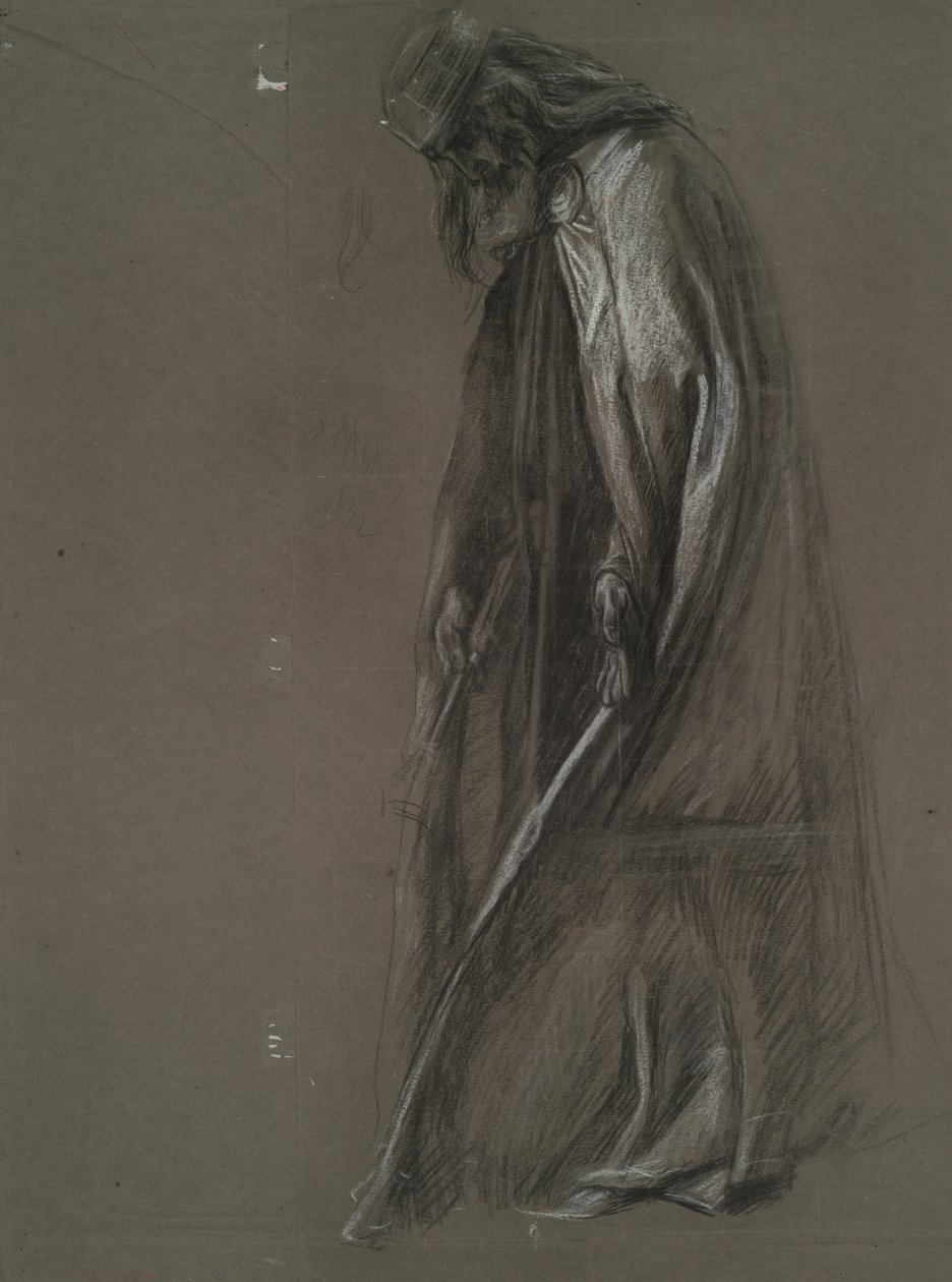 Figurstudie for af Edwin Austin Abbey