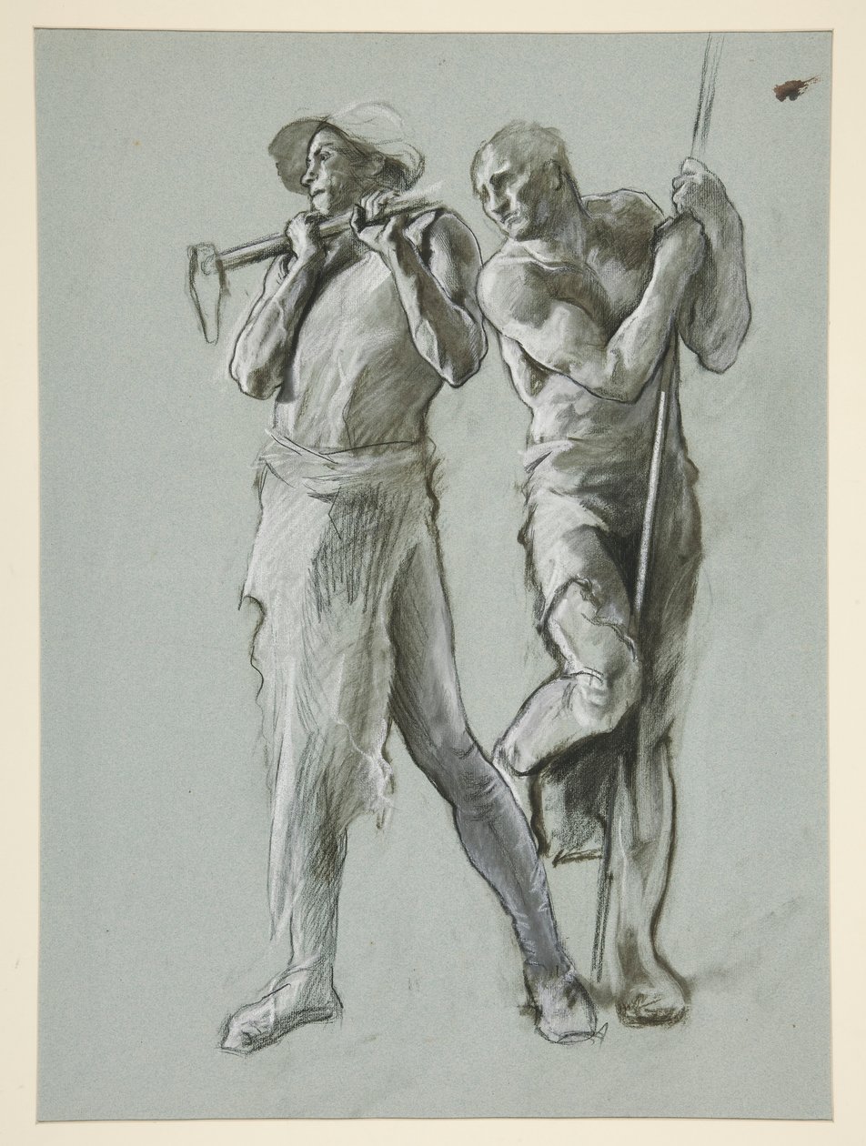 Figurstudie for af Edwin Austin Abbey