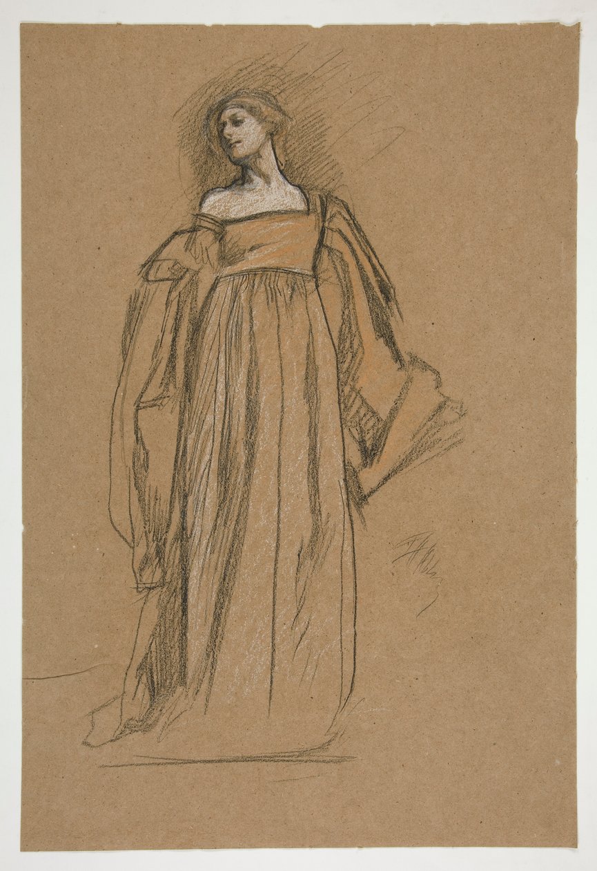 Figurstudie for af Edwin Austin Abbey