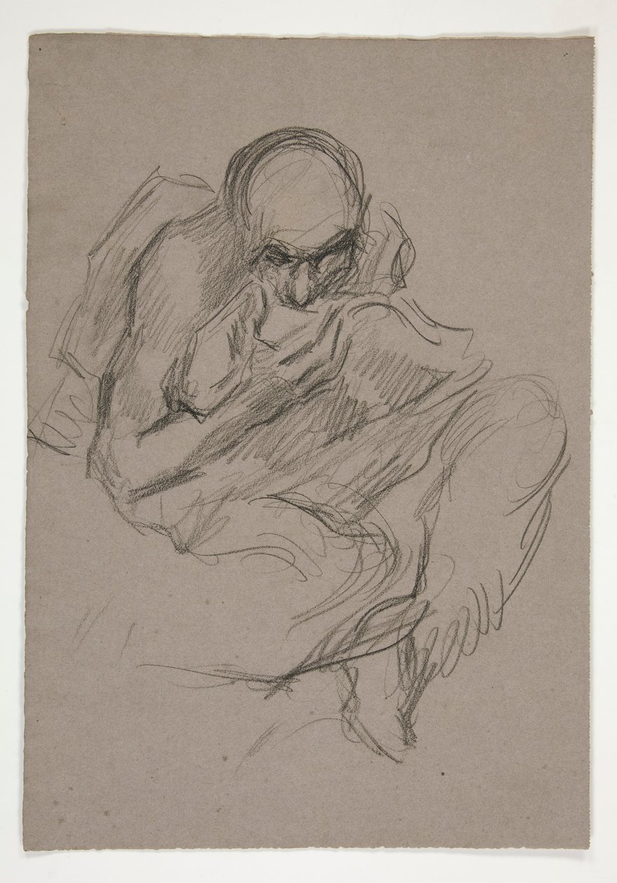 Figurstudie for af Edwin Austin Abbey