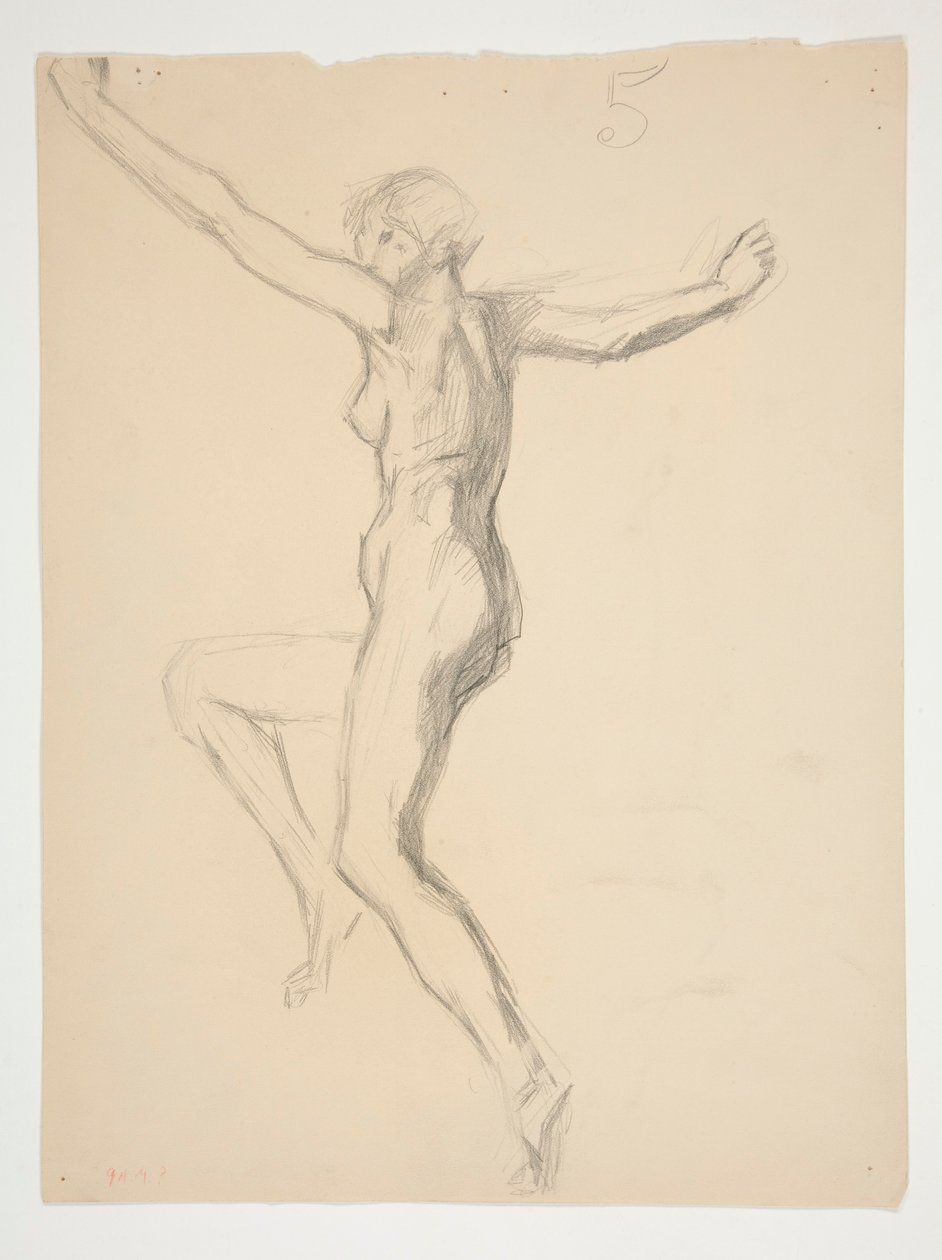 Figurstudie for af Edwin Austin Abbey