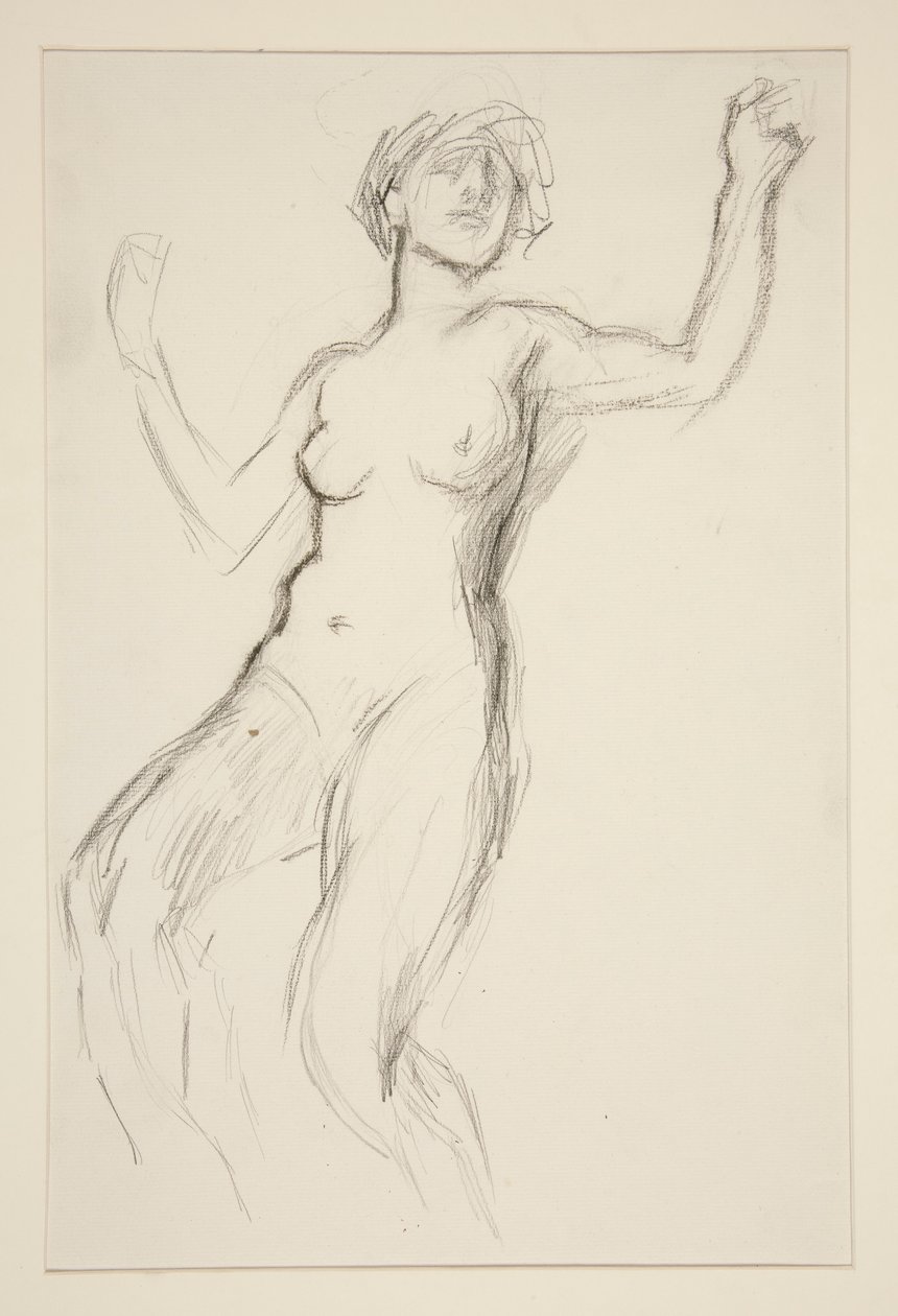 Figurstudie for af Edwin Austin Abbey