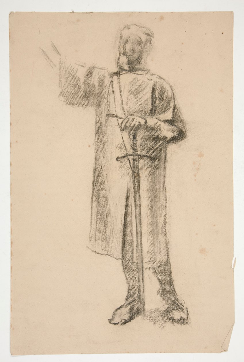 Figurstudie for af Edwin Austin Abbey