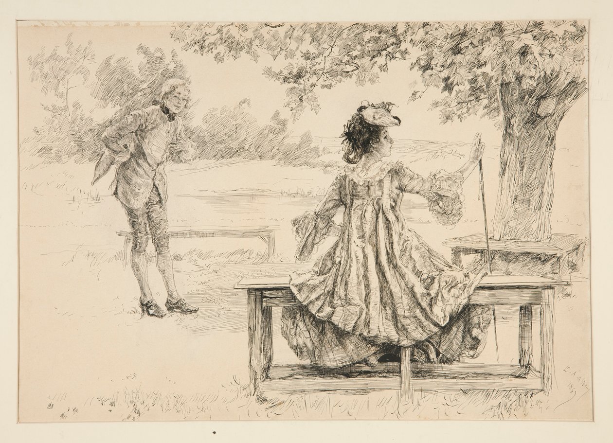 Illustration til af Edwin Austin Abbey