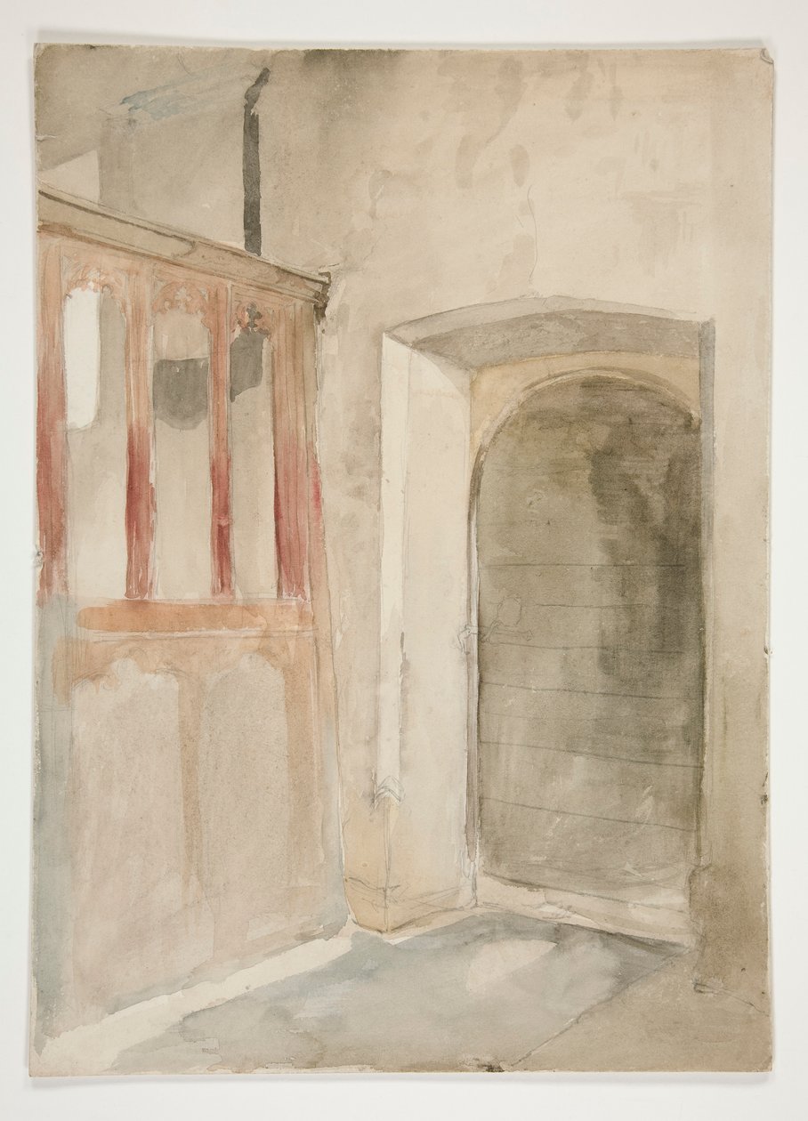 Interiørstudie af Edwin Austin Abbey