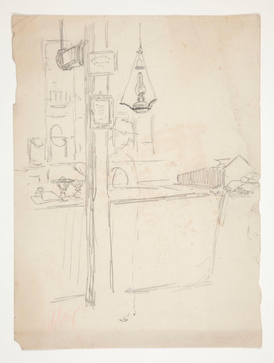 Interiørstudie af Edwin Austin Abbey