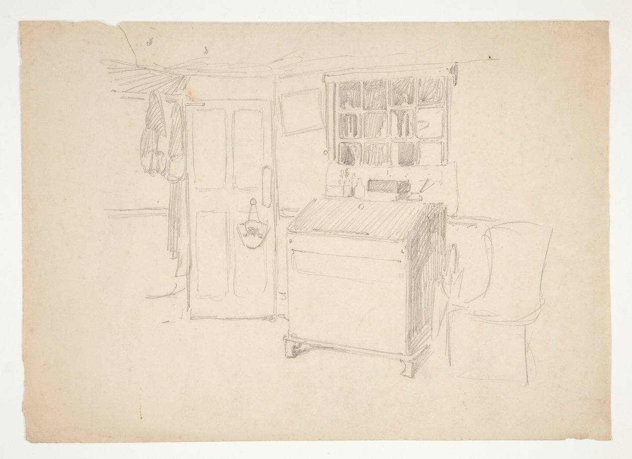 Interiørstudie af Edwin Austin Abbey