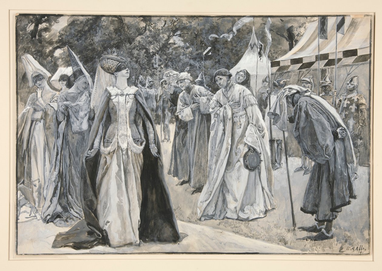 Konge: af Edwin Austin Abbey