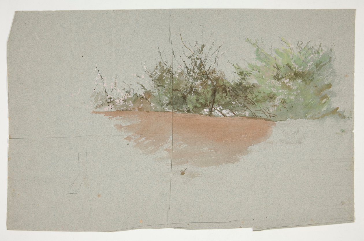 Landskab med træer af Edwin Austin Abbey