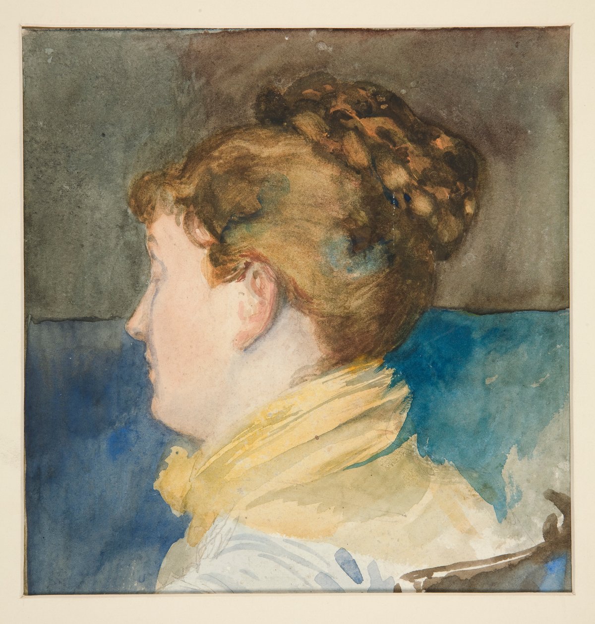 Portræt af Mrs. Abbey af Edwin Austin Abbey