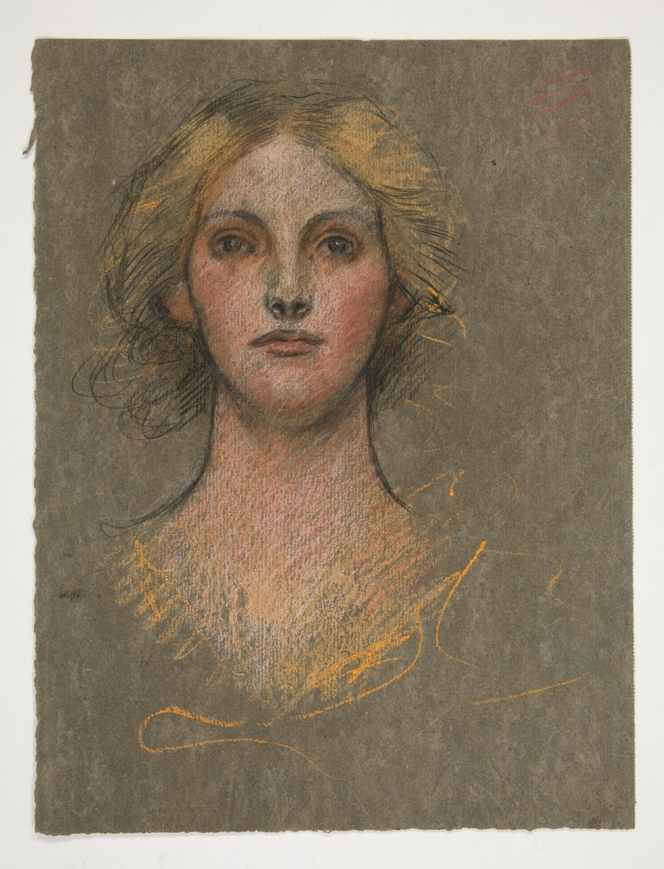 Portræt af en ung kvinde af Edwin Austin Abbey