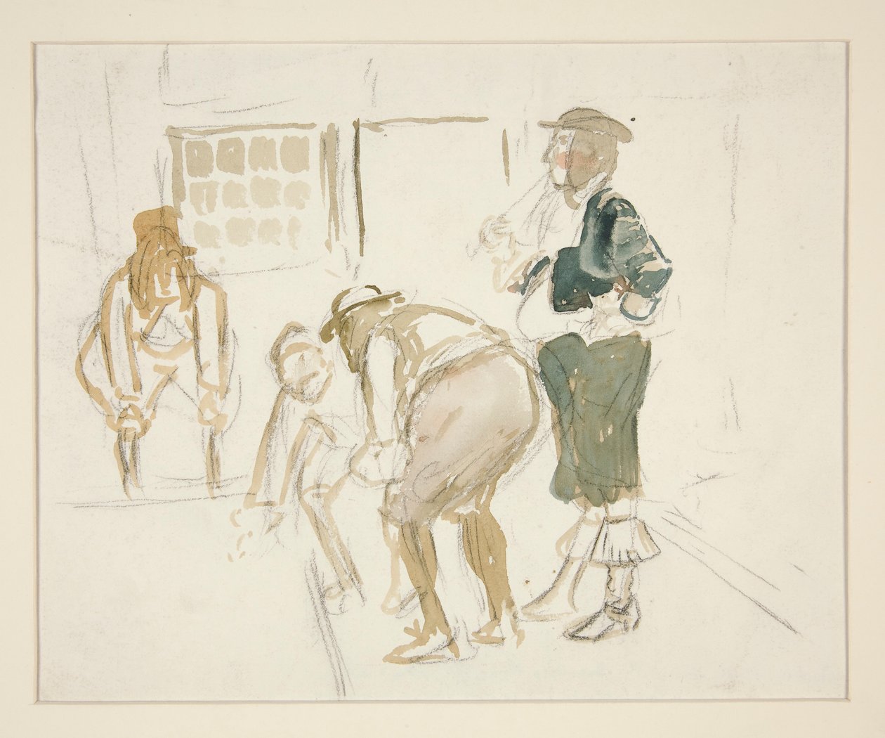 Sandsynligt studie for af Edwin Austin Abbey