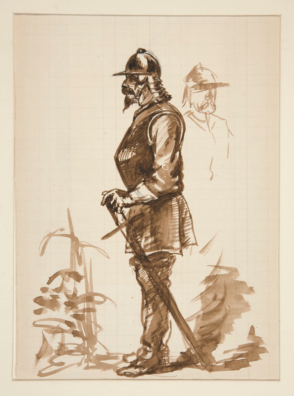 Skitse til af Edwin Austin Abbey
