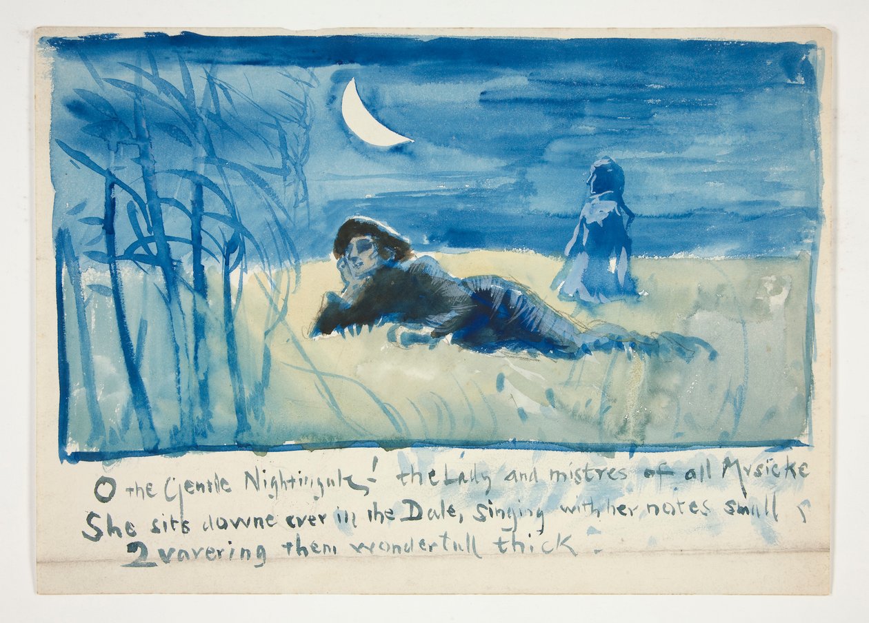 Skitse til af Edwin Austin Abbey