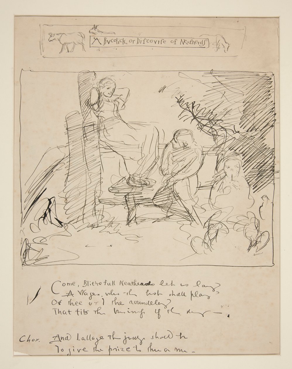 Skitse til et vers: af Edwin Austin Abbey