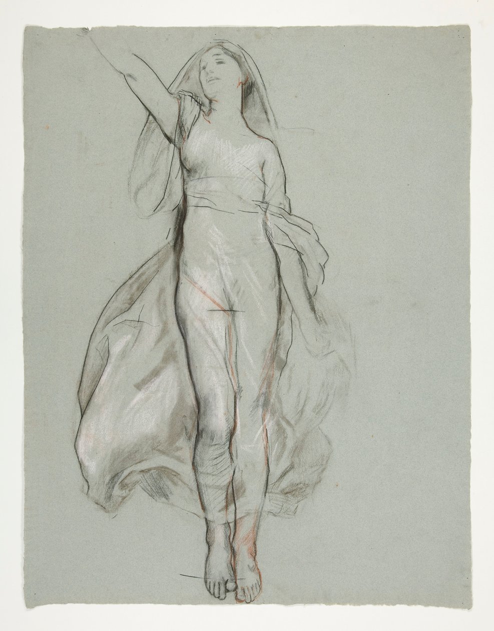 Studie for central figur i af Edwin Austin Abbey