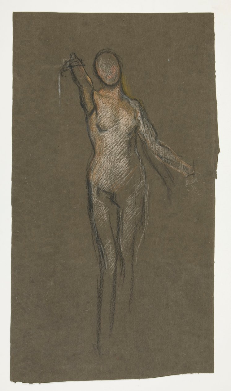 Studie for central figur i af Edwin Austin Abbey