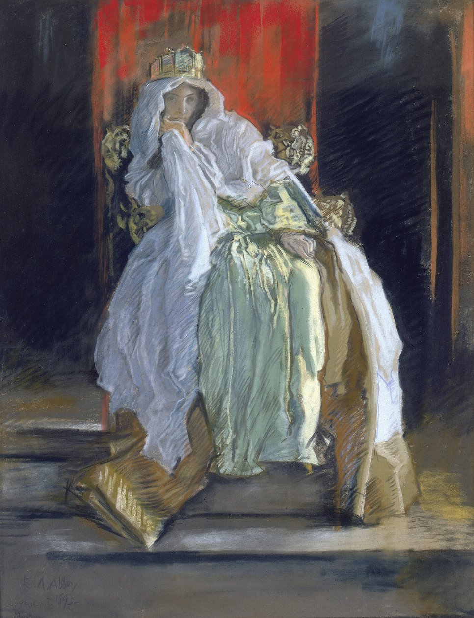 Dronningen i "Hamlet" af Edwin Austin Abbey