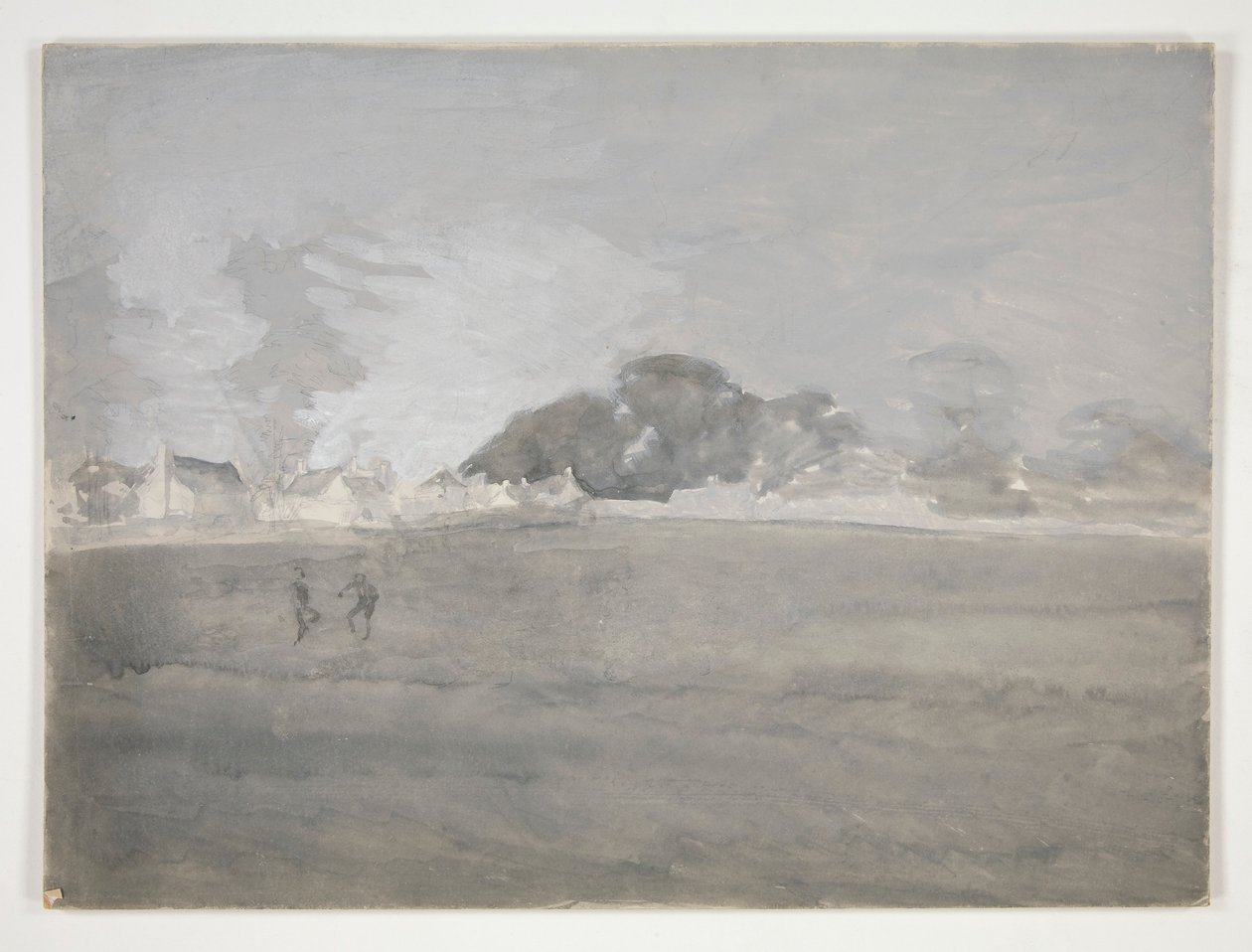 Uidentificeret landskab af Edwin Austin Abbey