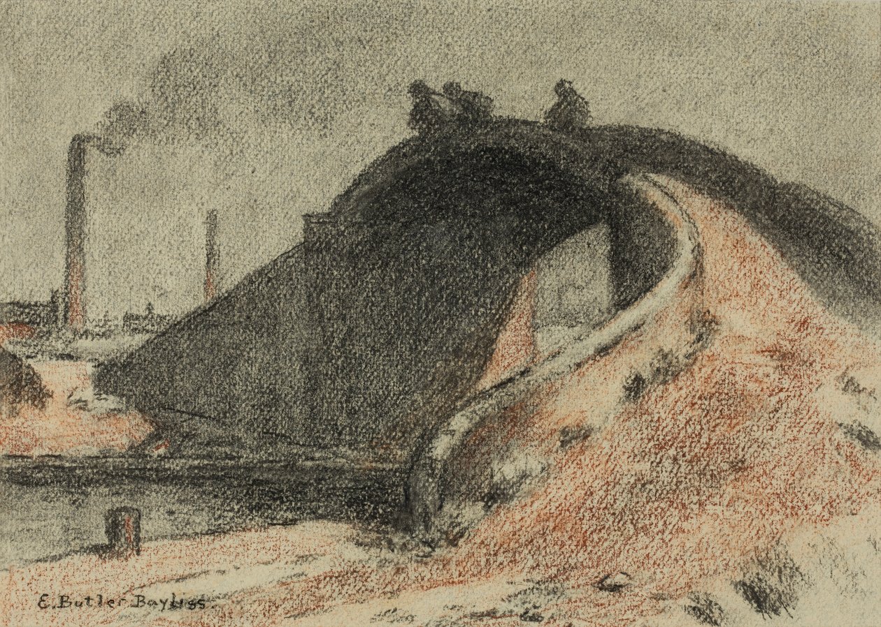 Canal Bridge (pastel på papir) af Edwin Butler Bayliss