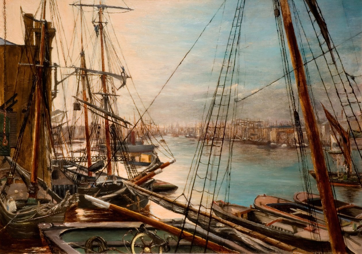 The Pool, London, 1878. af Edwin Edwards