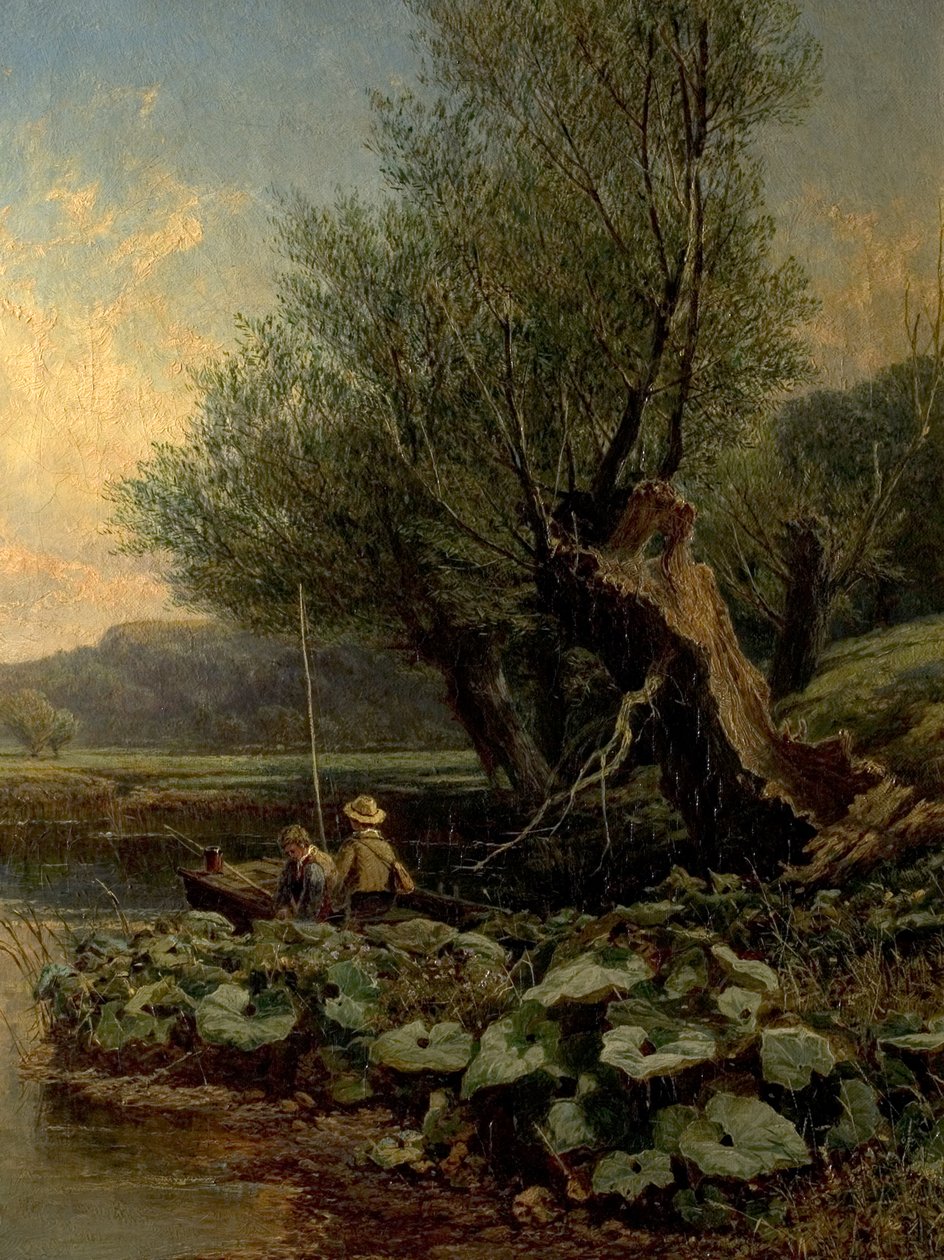 Unge lystfiskere, 1868 af Edwin Ellis