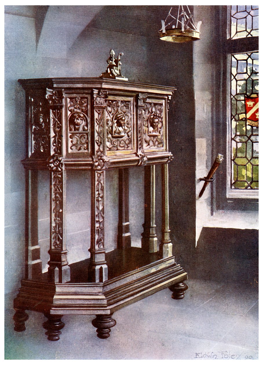 Francis I petite credence, fransk, 1910. af Edwin Foley