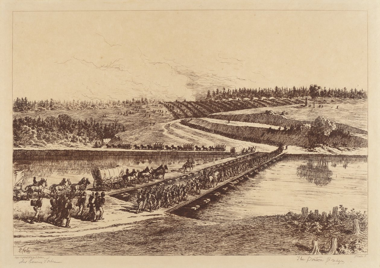Pontonbroerne af Edwin Forbes