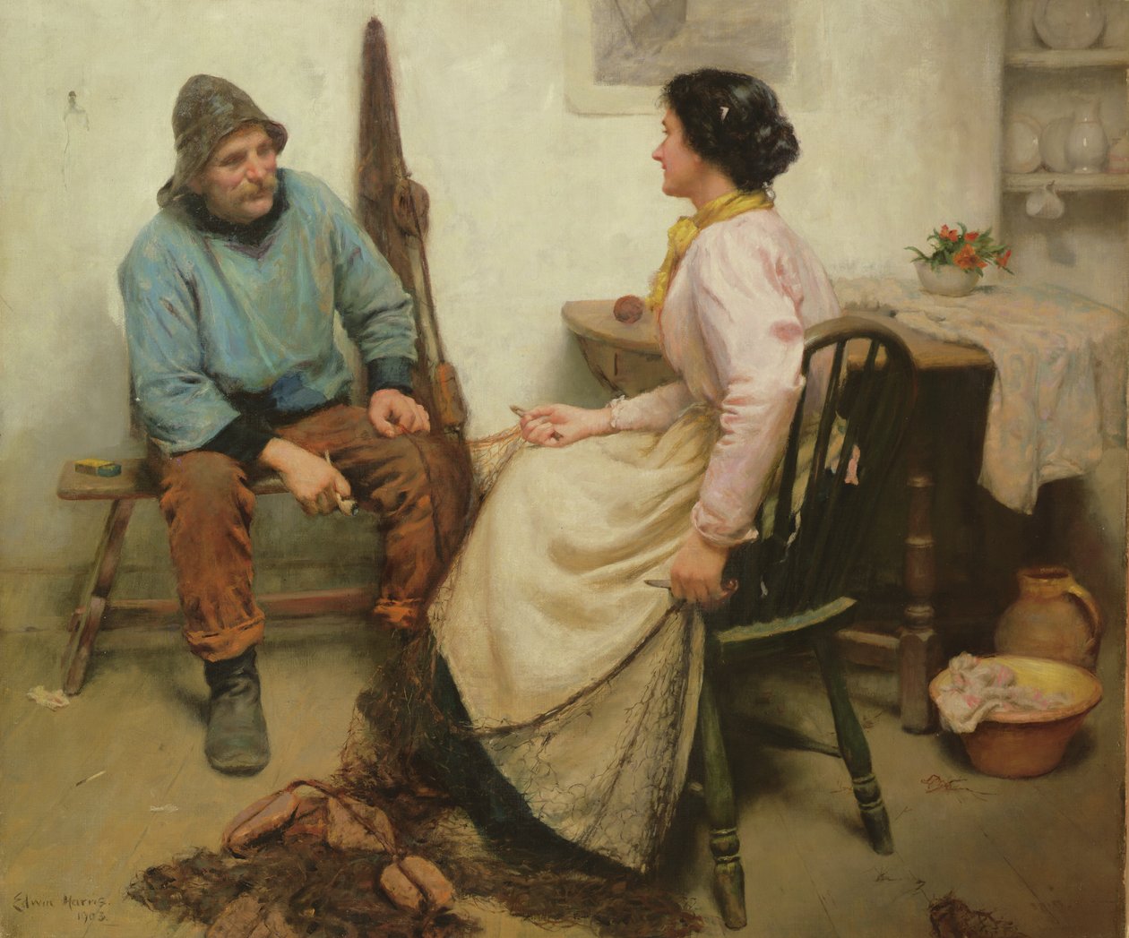 Udbedring af nettene af Edwin Harris