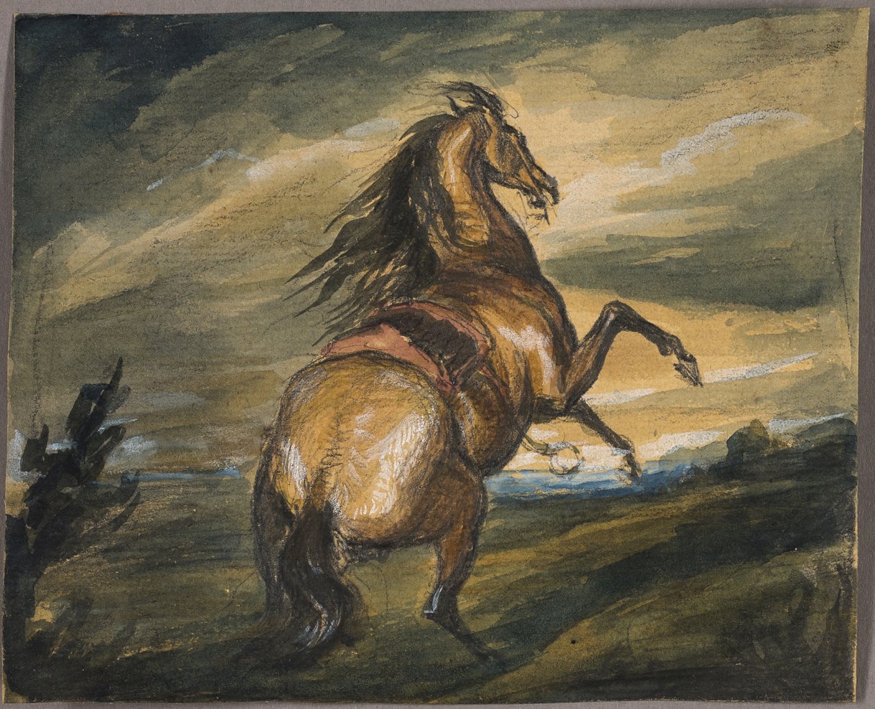Opdragende hest af Edwin Henry Landseer