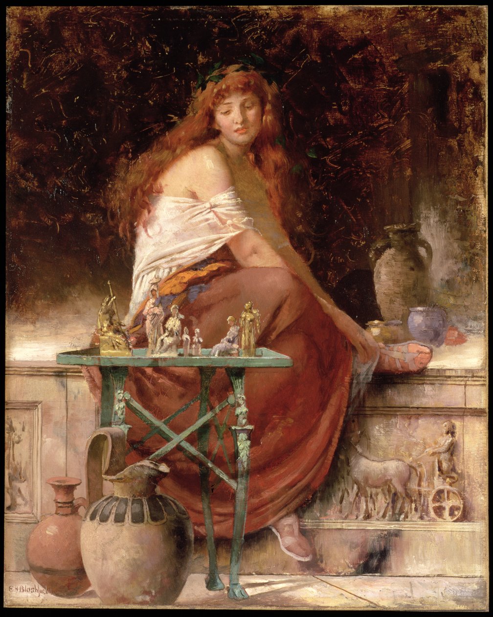 Rødhåret skønhed af Edwin Howland Blashfield