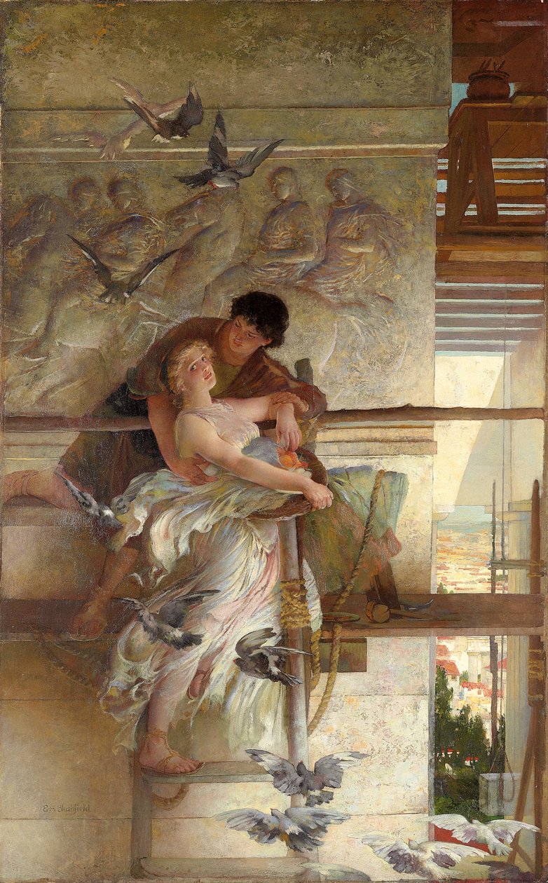 Under tempeludhænget af Edwin Howland Blashfield