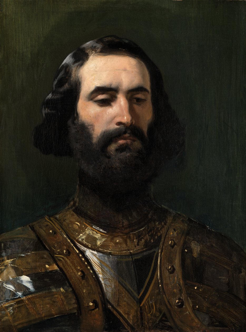 A Knight: a Study (Olie på lærred) af Edwin Landseer