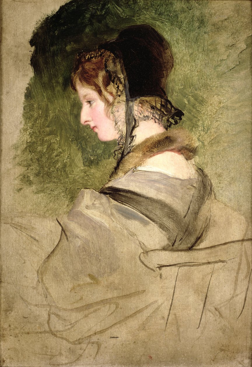 Portræt af en kvinde (olie) af Edwin Landseer