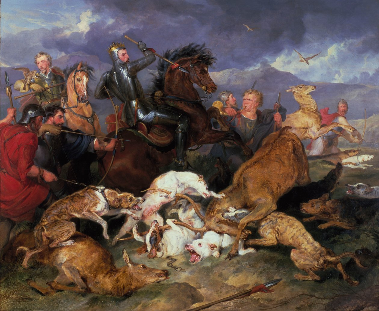 Jagten på Chevy Chase af Edwin Landseer