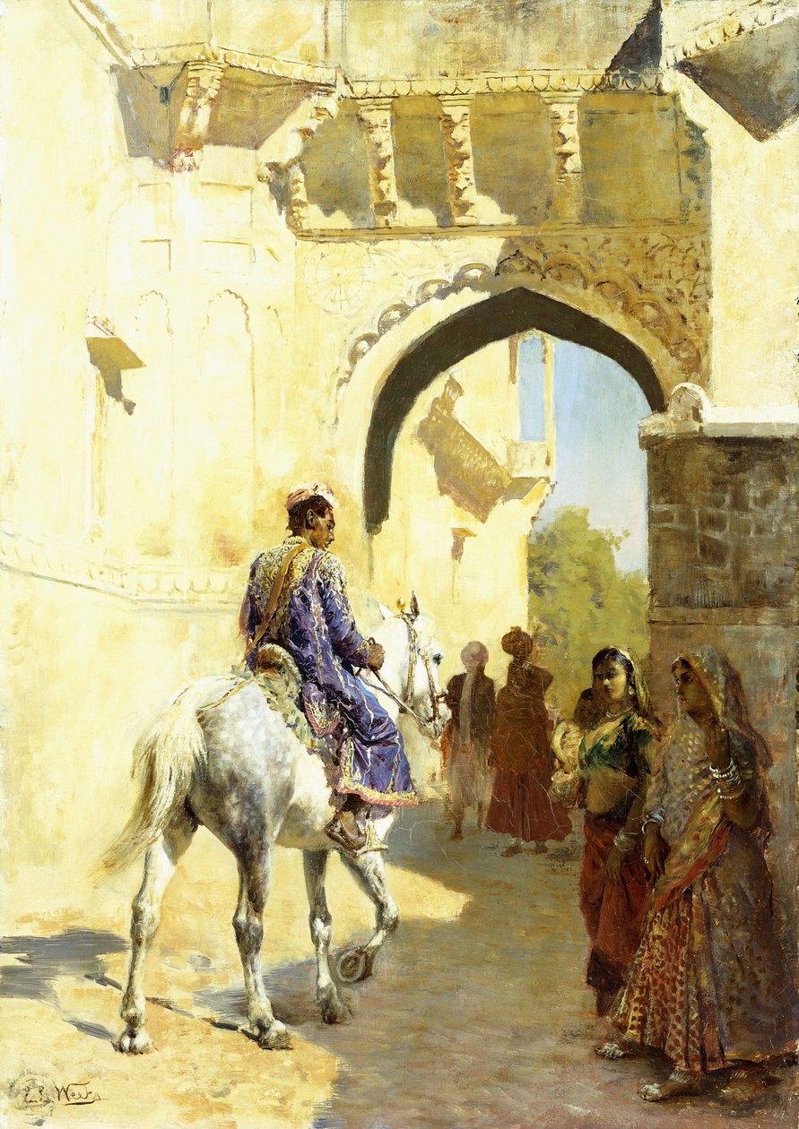 En arabisk scene, 1884-89 af Edwin Lord Weeks