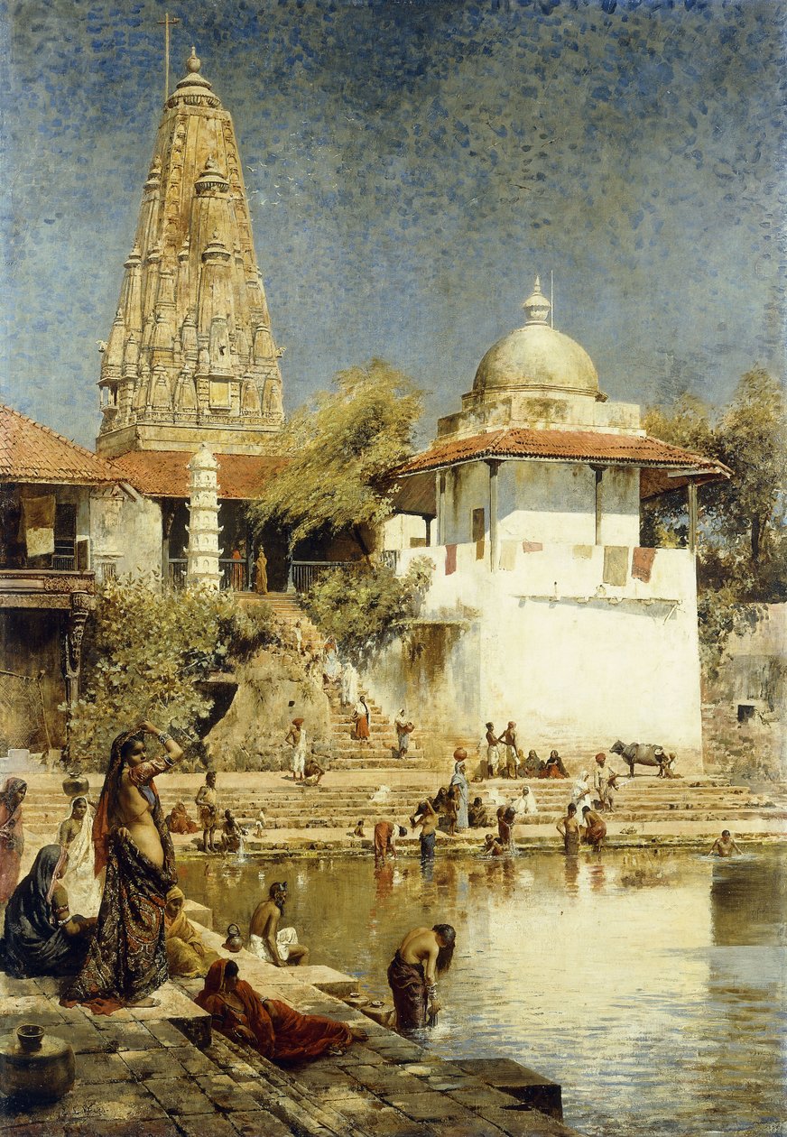 Ganges ved Benares af Edwin Lord Weeks