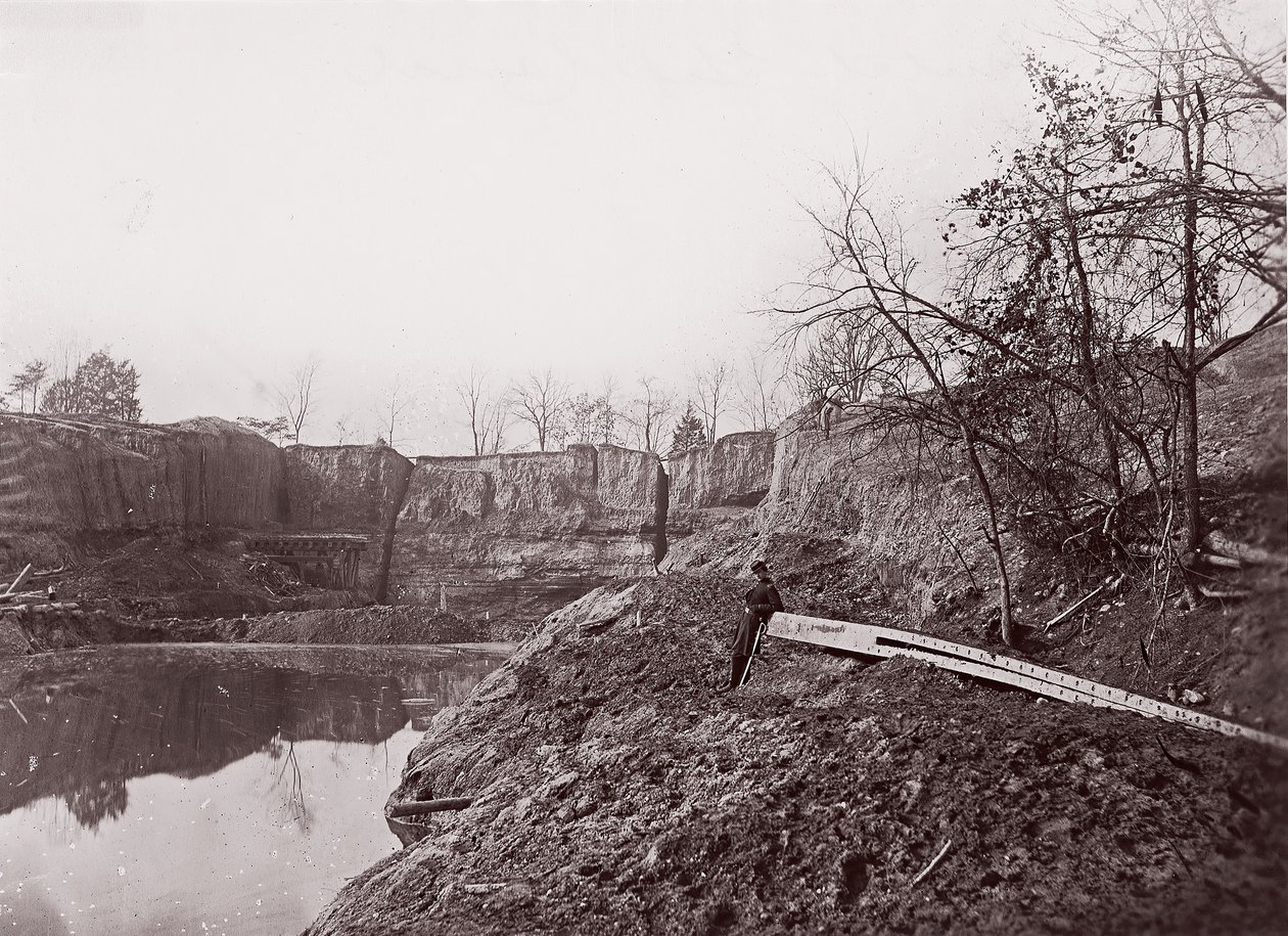 Dutch Gap Canal, 1865. af Egbert Guy Fowx