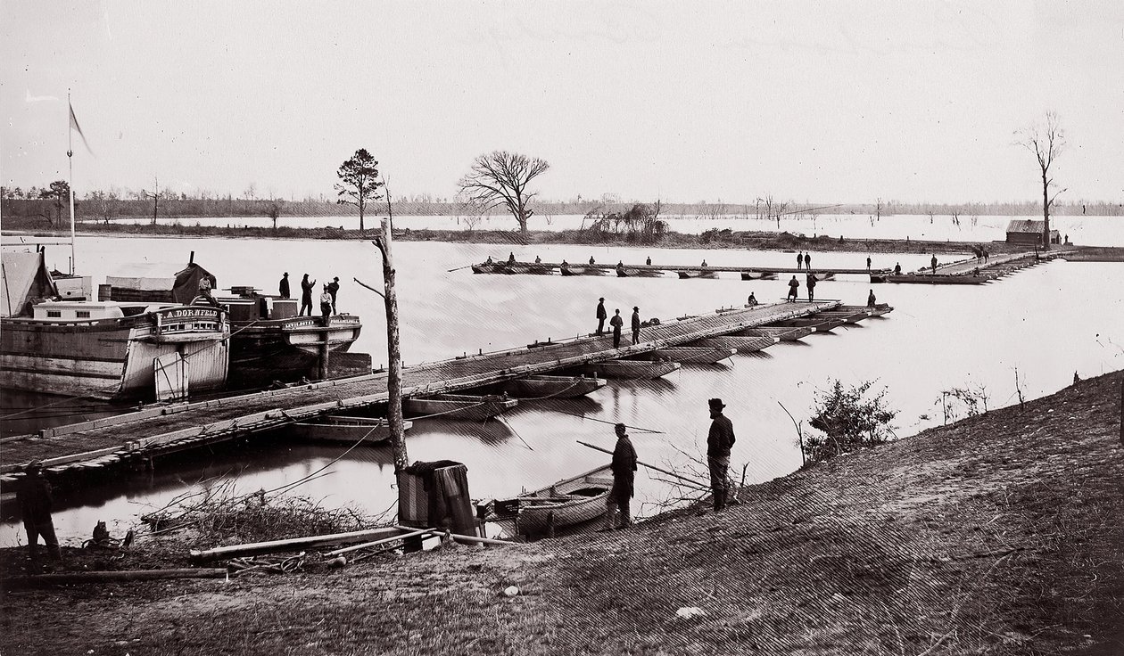 Pontonbroen, 1861-65. af Egbert Guy Fowx