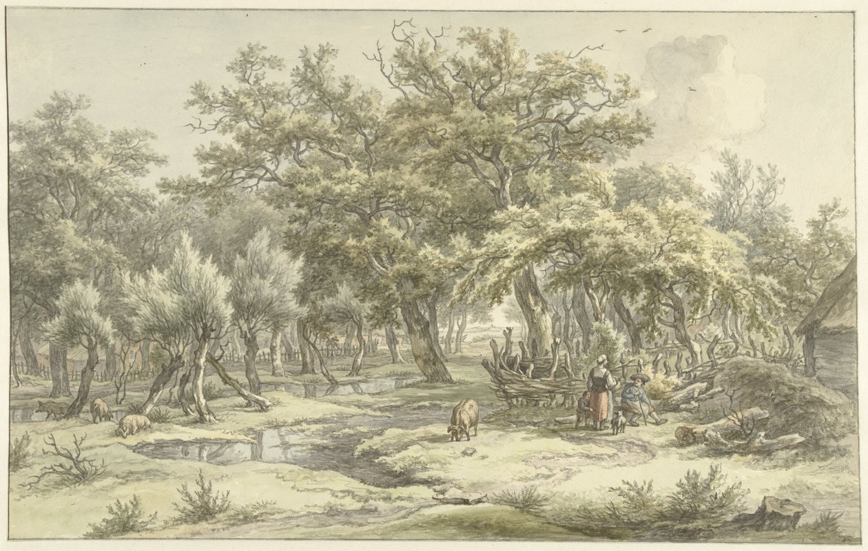 Landskab nær Eext (Drenthe) af Egbert van Drielst