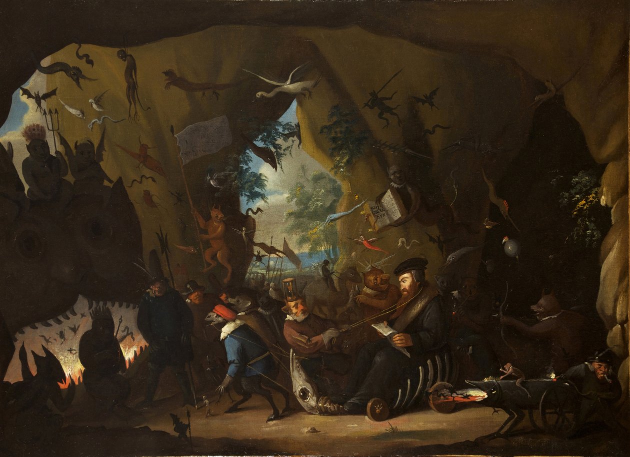 Calvin i helvede af Egbert van Heemskerk the Younger