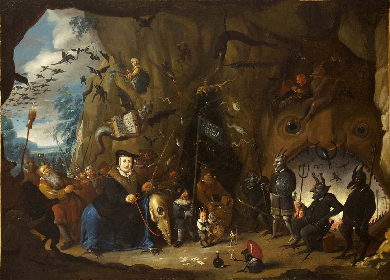 Luther i helvede af Egbert van Heemskerk the Younger