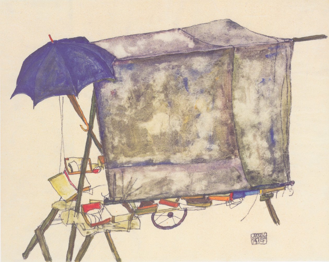 Markedsbod af Egon Schiele