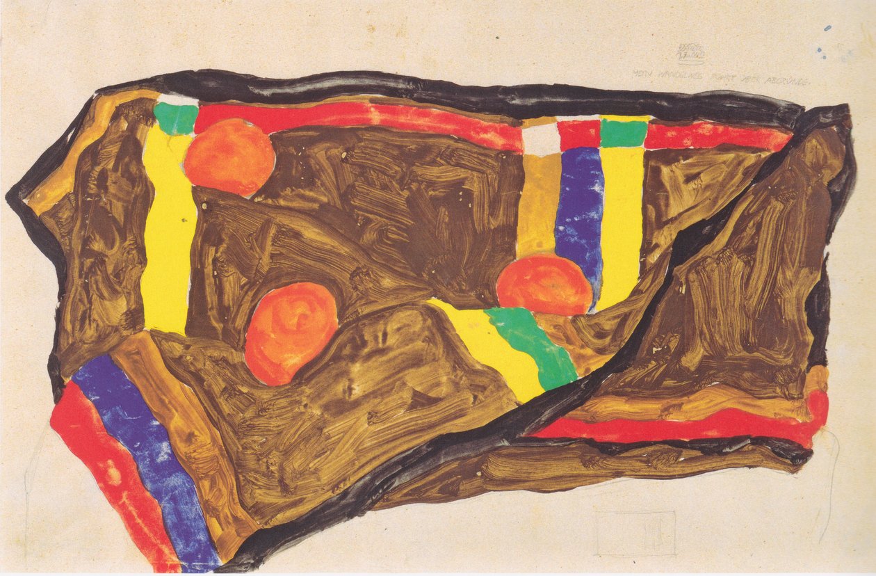 Min vej fører over afgrunde 17-5-1912 af Egon Schiele
