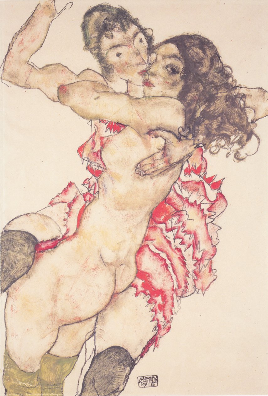 To venner af Egon Schiele