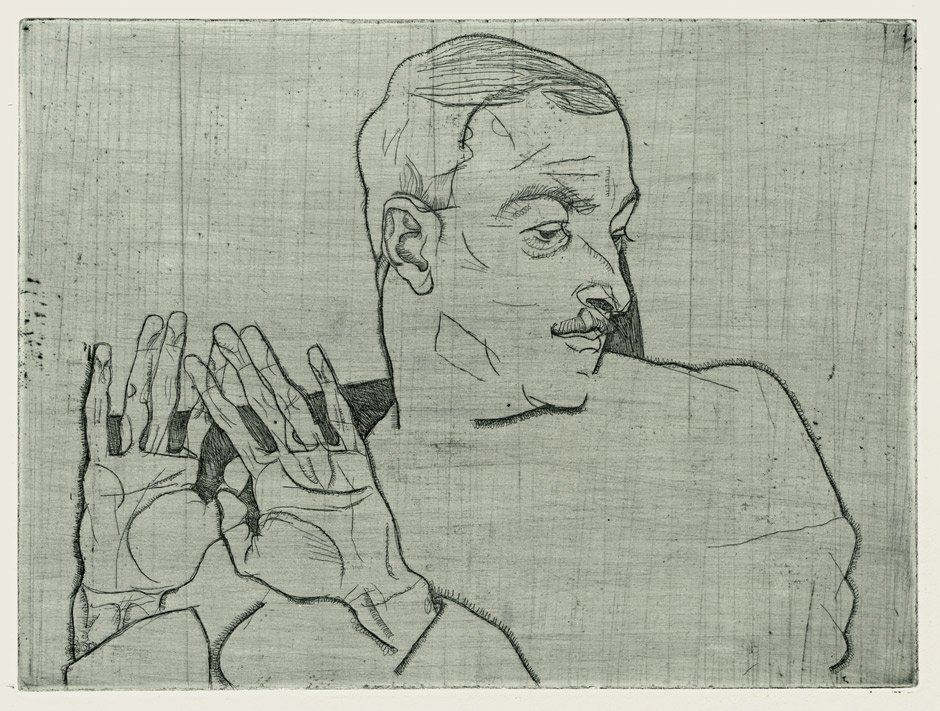 Portræt af Arthur Roessler af Egon Schiele